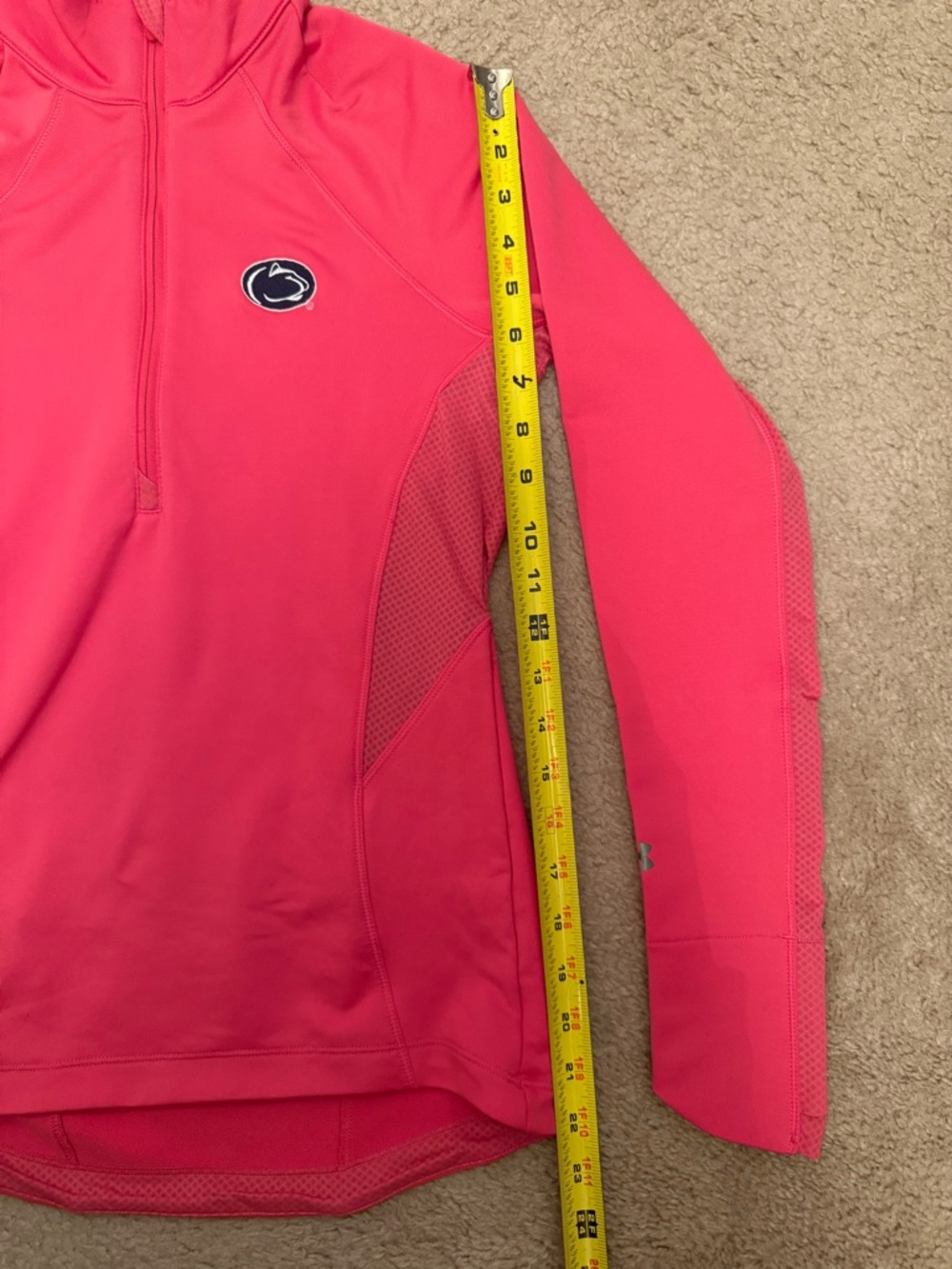 Penn State Under Armour Hot Pink Quarter-Zip - Picture 8 of 11